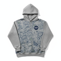 Surveyor Fleece Hoodie – Topo Print – Burns Surveying