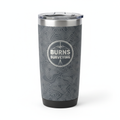 Stainless Steel Travel Tumbler - Engraved Topo Map - Burns Surveying